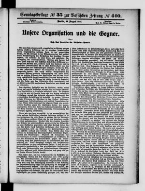 Vossische Zeitung vom 29.08.1915