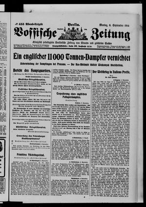 Vossische Zeitung vom 06.09.1915