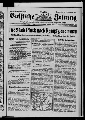 Vossische Zeitung vom 16.09.1915