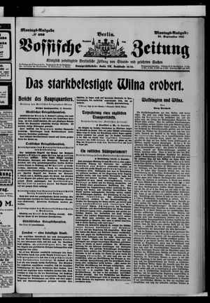 Vossische Zeitung vom 20.09.1915