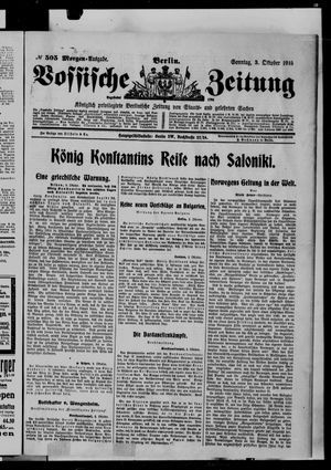 Vossische Zeitung vom 03.10.1915