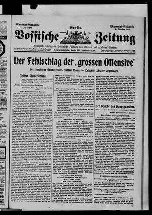 Vossische Zeitung on Oct 4, 1915