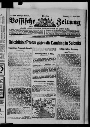 Vossische Zeitung vom 05.10.1915