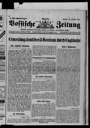 Vossische Zeitung vom 15.10.1915