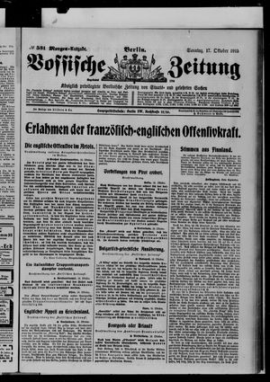 Vossische Zeitung vom 17.10.1915