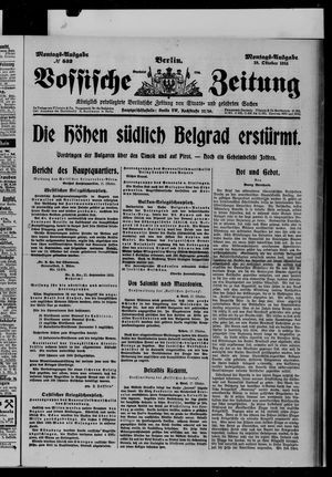 Vossische Zeitung on Oct 18, 1915