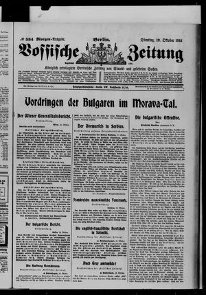 Vossische Zeitung vom 19.10.1915