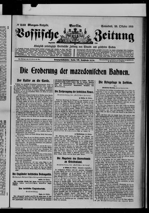Vossische Zeitung vom 23.10.1915