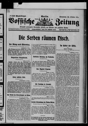 Vossische Zeitung vom 23.10.1915