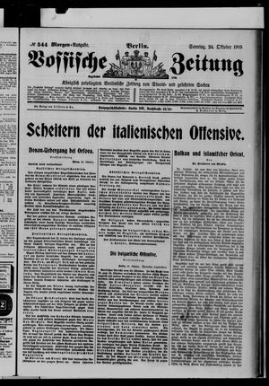 Vossische Zeitung vom 24.10.1915