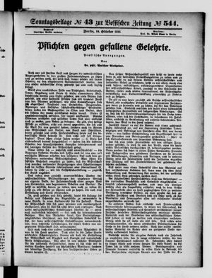 Vossische Zeitung vom 24.10.1915