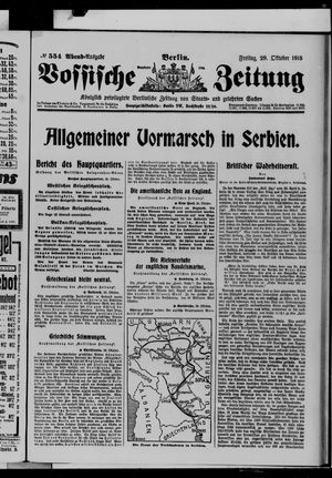 Vossische Zeitung vom 29.10.1915