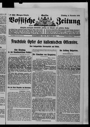 Vossische Zeitung vom 02.11.1915
