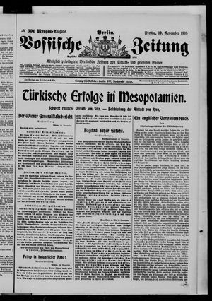 Vossische Zeitung vom 19.11.1915
