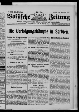 Vossische Zeitung vom 19.11.1915