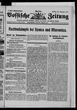 Vossische Zeitung vom 26.11.1915