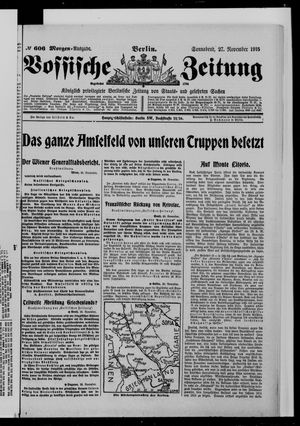 Vossische Zeitung vom 27.11.1915