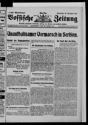 Vossische Zeitung vom 27.11.1915