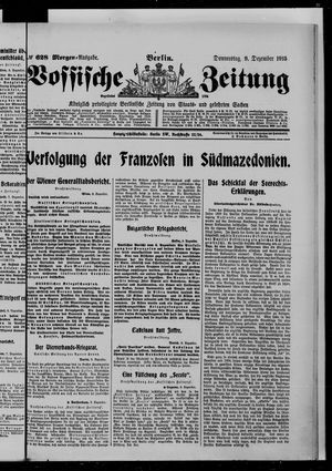 Vossische Zeitung vom 09.12.1915