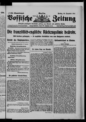 Vossische Zeitung vom 10.12.1915