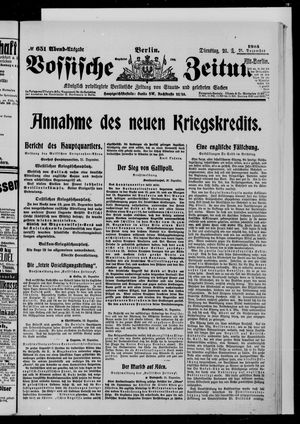 Vossische Zeitung vom 21.12.1915