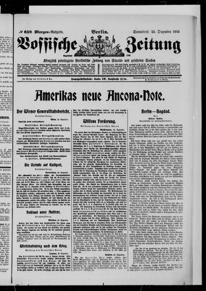 Vossische Zeitung vom 25.12.1915