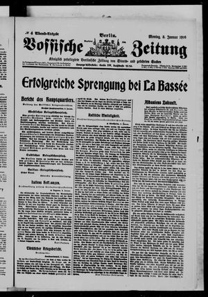 Vossische Zeitung vom 03.01.1916