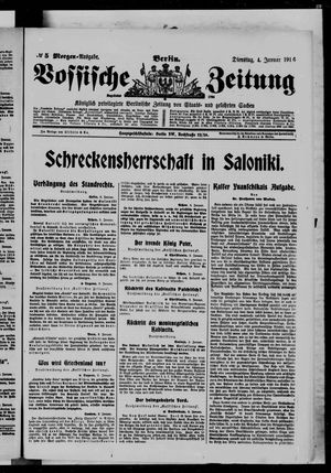 Vossische Zeitung on Jan 4, 1916
