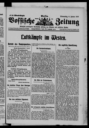Vossische Zeitung vom 06.01.1916
