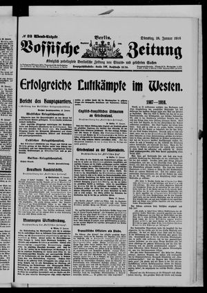 Vossische Zeitung vom 18.01.1916