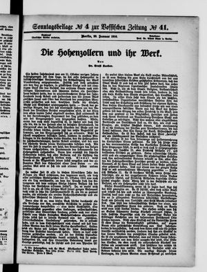 Vossische Zeitung on Jan 23, 1916