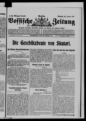 Vossische Zeitung on Jan 26, 1916