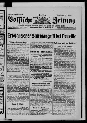 Vossische Zeitung vom 27.01.1916