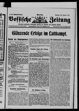 Vossische Zeitung vom 28.01.1916