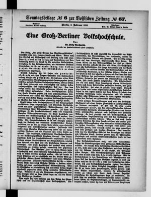 Vossische Zeitung on Feb 6, 1916
