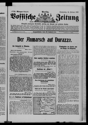 Vossische Zeitung vom 10.02.1916