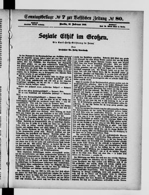 Vossische Zeitung on Feb 13, 1916