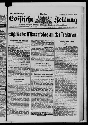 Vossische Zeitung vom 15.02.1916