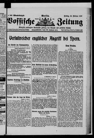 Vossische Zeitung vom 18.02.1916