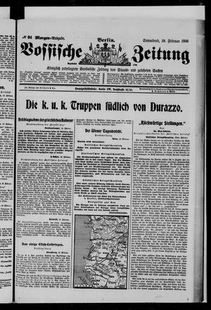Vossische Zeitung on Feb 19, 1916