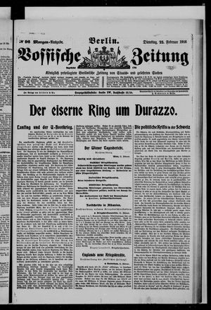 Vossische Zeitung on Feb 22, 1916