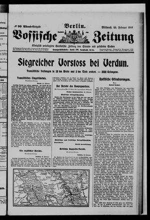 Vossische Zeitung on Feb 23, 1916