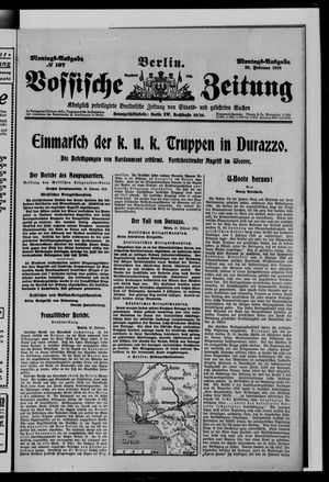 Vossische Zeitung on Feb 28, 1916