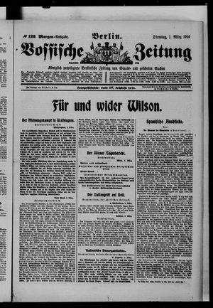 Vossische Zeitung on Mar 7, 1916