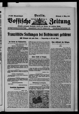 Vossische Zeitung vom 08.03.1916