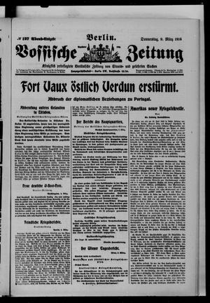 Vossische Zeitung vom 09.03.1916