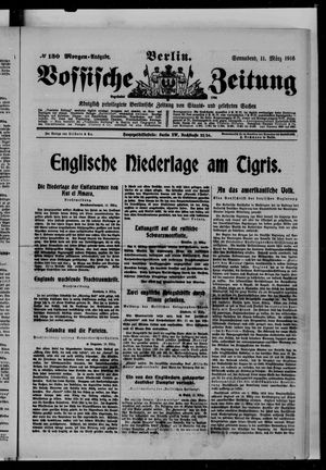 Vossische Zeitung vom 11.03.1916