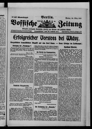 Vossische Zeitung on Mar 20, 1916