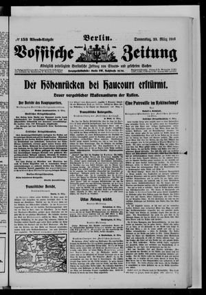 Vossische Zeitung vom 23.03.1916
