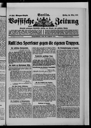 Vossische Zeitung on Mar 24, 1916
